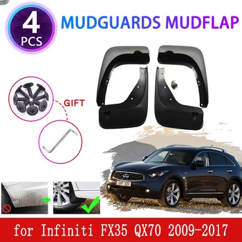 

for Infiniti FX FX35 FX37 FX50 QX70 2009 2010 2011 2012 2013 2014 2015 2016 2017 Mudguards Mudflap Fender Mud Splash Accessories