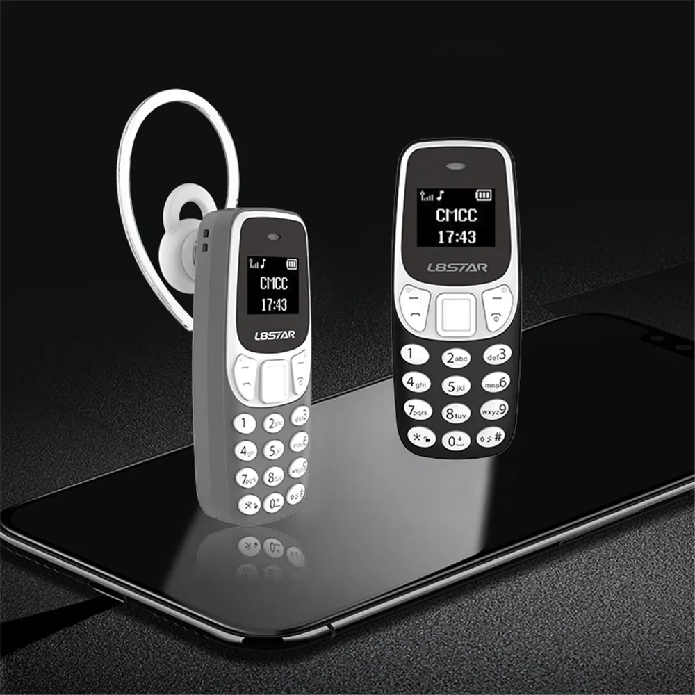 

2PCS L8STAR BM90 Wireless Headphone Bluetooth Dialer Mobile phone Mini Phone SIM+TF Card Mini telephone Cellphone