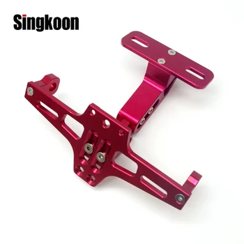 

FOR harley davidson nmax 155 yamaha fz 25 fz6 2004 Universal Motorcycle License Plate Holder Bracket CNC support plaque moto