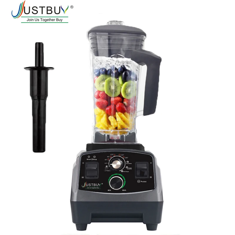 Preise Timer BPA FREI 3HP 2200W Kommerziellen Mixer Mixer Entsafter Power Küchenmaschine Smoothie Bar Obst Elektrische Mixer