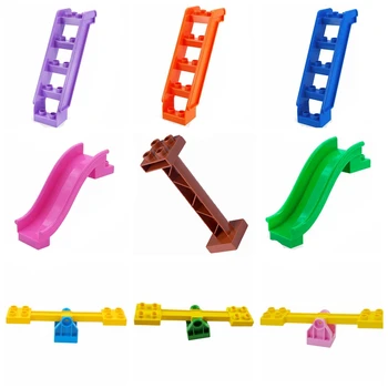 

For Creator Cities Duploed Building Blocks Accessories City House Architecture Column Figure Kids Toy With Creators Duploe Brick