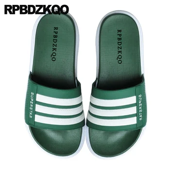 

beach green slippers water large size slides slip on shoes waterproof flat 45 mens sandals 2019 summer outdoor fashion open toe