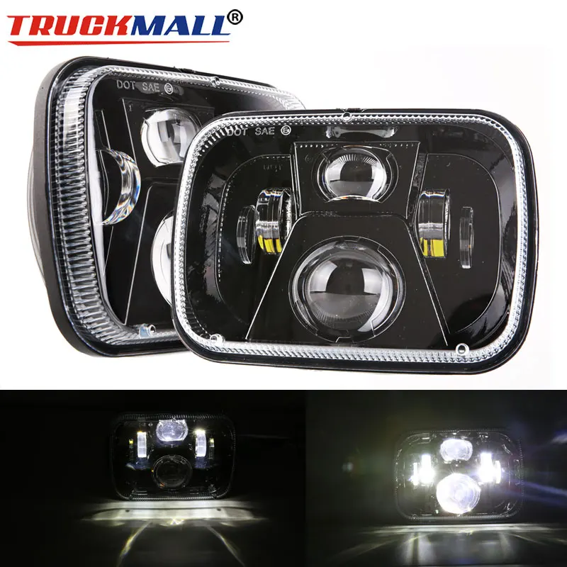 5x7 дюймов прямоугольный море светодиодный луч Plug & Play фар для Jeep Cherokee XJ H6054 H5054 H6054LL