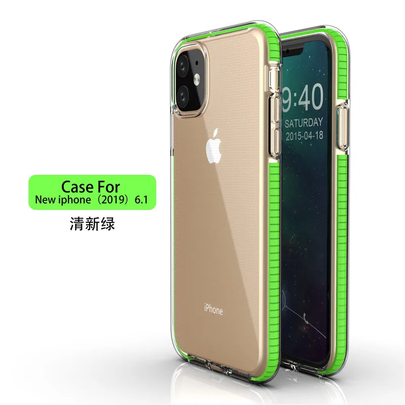 Чехол для телефона Прозрачный матовый жесткий чехол для телефона для IPhone X 7 6 6S 8 Plus чехол для IPhone XS Max XR 11 Pro Max чехол s Shell - Цвет: Green