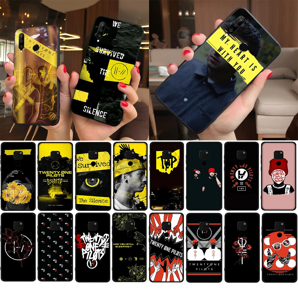 Мягкий чехол из ТПУ Lavaza Twenty One Pilots 21 для Huawei Nova 6 7 SE Pro V30 30 P40 Max | Мобильные телефоны и