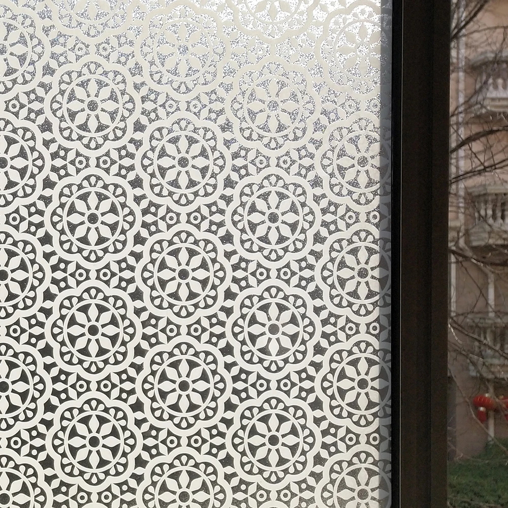 Mul-размеры, декоративная пленка для окна, статическая клейкая пленка, витражная Htv виниловая оконная стеклянная пленка, наклейки, теплоизоляция
