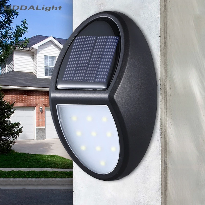 10LED солнечный настенный светильник на открытом воздухе