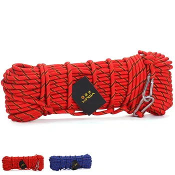 

Static Rock Climbing Rope 10mm Tree Wall Climbing Outdoor Equipment Color Escape Survival Safety Rope High Strength Nylon