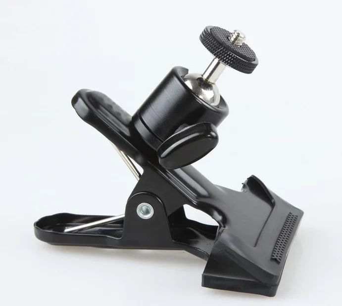 Clip Clamp Holder Mount Universal Metal Standard Ball Head 1/4 Screw Bracket Camera Flash Holder Photography flash holder light clip holder