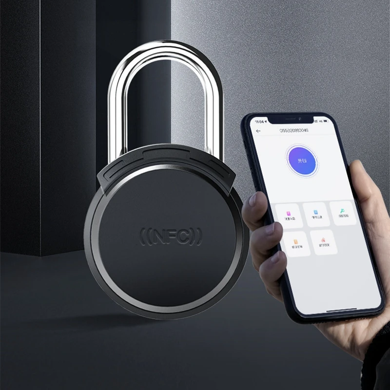 Bluetooth Karte Vorhängeschloss Schloss NFC Handy Control Keyless Vorhängeschloss Nonelectrically Smart Security Anti-Theft Gepäck Vorhängeschloss