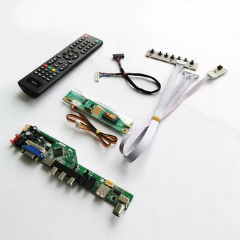 

Fit LTN141X7/LTN141X8/LTN141XC VGA+HDMI+USB+Remote 1CCFL 14.1" laptops panel 1024*768 LVDS 20Pin LCD screen controller board kit