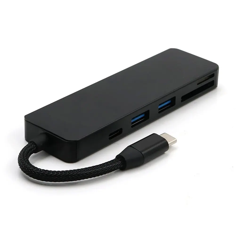 Многофункциональный USB 3,1 type-C концентратор TF кард-ридер type C к USB конвертер Высокоскоростной USB 3,0 разветвитель концентратор адаптер для Macbook