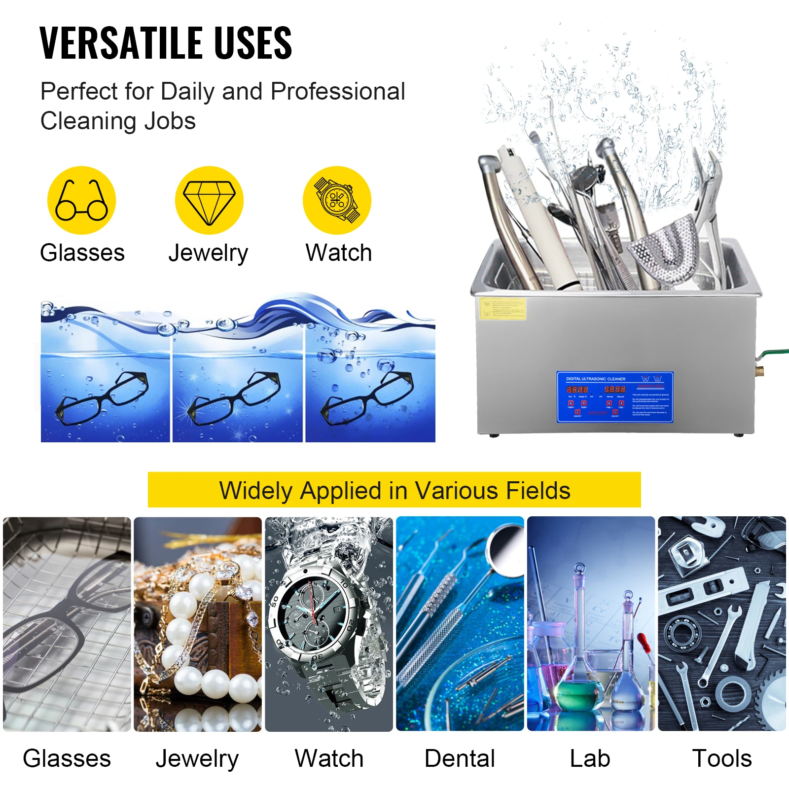 ultrasonic cleaner, 26-30L, jewelry cleaner