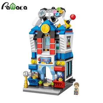 

Creative Mini Street View Assembled Model Creative Gift Building Block Shop Mini Handmade Kit,Construction Toy Birthday Gift Kid