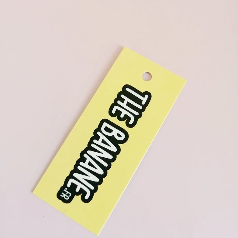 300gsm Off White Cardboard Label Hanging Label With Custom Logo Hand