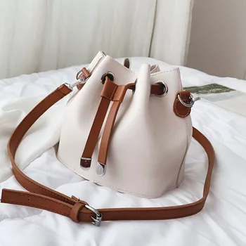 

Fashion Women Bags bucket Bags For Women 2020 Drawstring Buckets Single Women Messenger Bag sling female shoulder bag