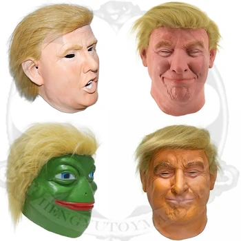 

Donald Trump Mask Presidential Human Face Male Full Head Latex Mask for Adult