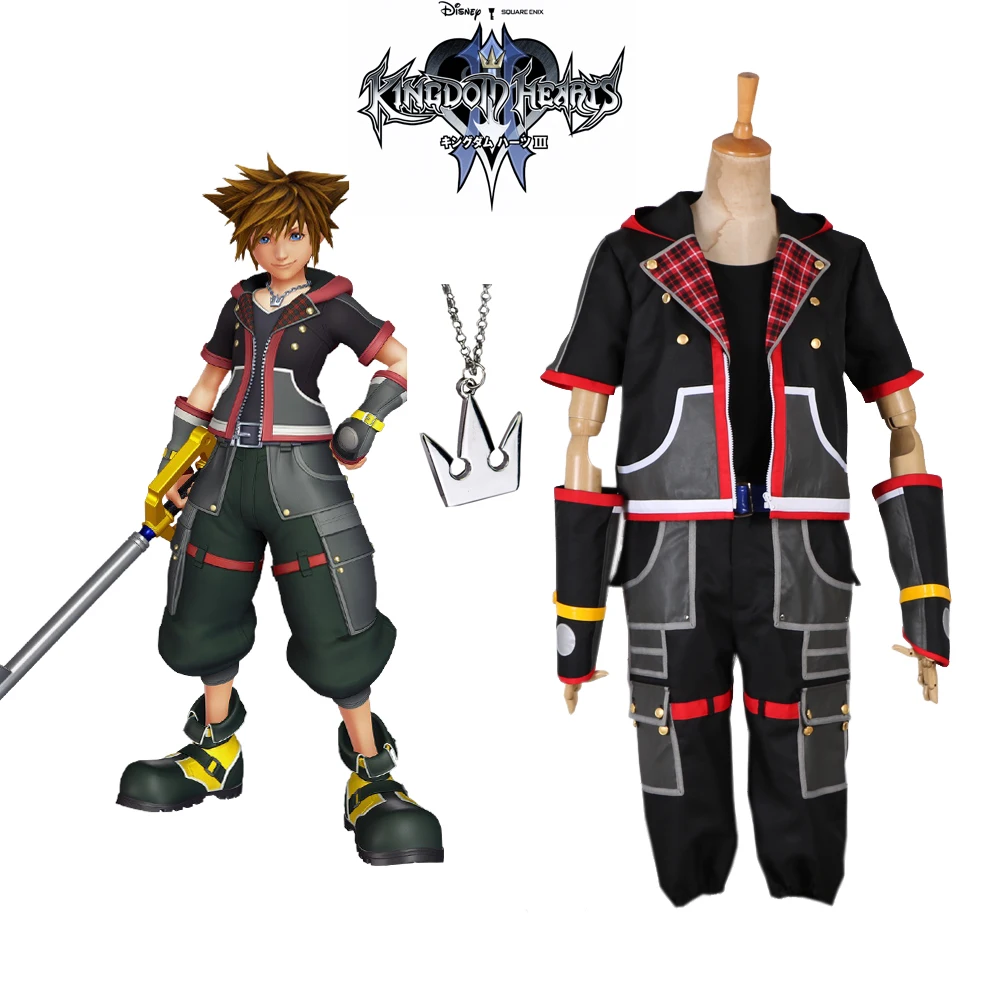 

Игровой костюм для косплея Kingdom Hearts 3 Sora, полный комплект, изготовленный на заказ