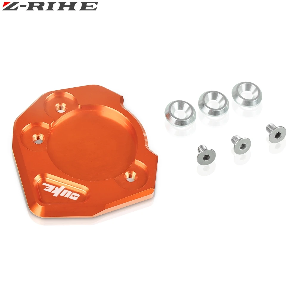 Для DUKE390 125 мотоциклетная боковая подставка, подставка для увеличения, CNC Алюминиевая выдвижная пластина для KTM DUKE 125 200 390 2013