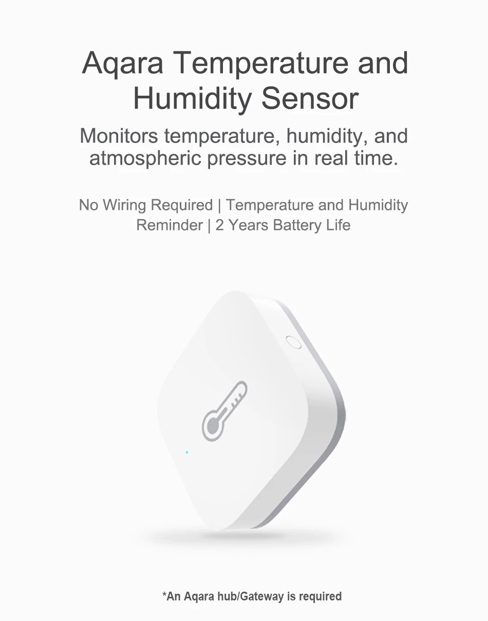 Xiaomi Aqara датчик температуры и влажности умный дом давление воздуха ZigBee Беспроводной совместимый HomeKit MiHome приложение шлюз управление