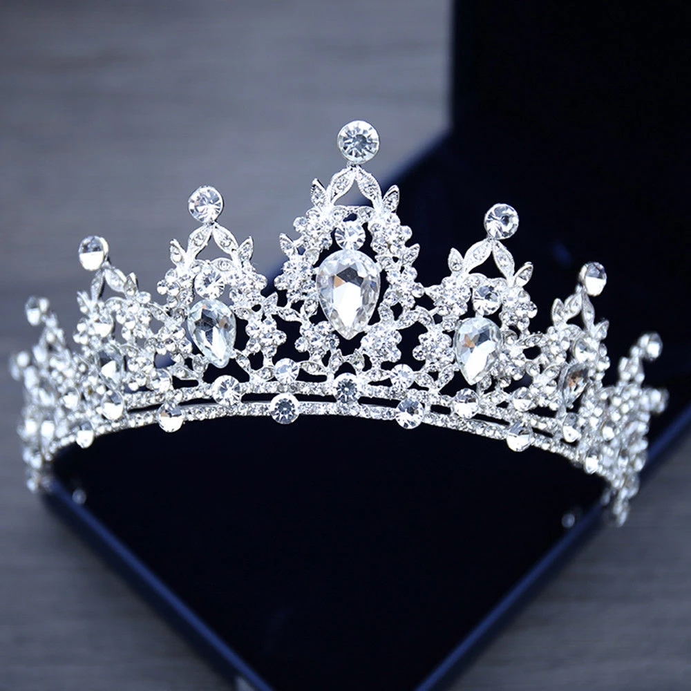 Тиары-короны с кристаллами для женщин и девушек аксессуары волос на свадьбу день