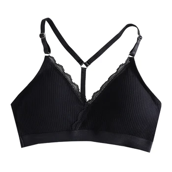 

Underwear Cotton Beautiful Suspenders Back Tube Top No Steel Ring Sports Wrapped Chest Student Girls Gathered Thin Bra HOT