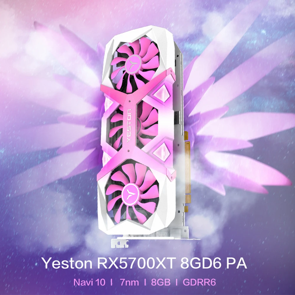 Yeston Radeon Rx 5700 Xt Gpu 8gb Gddr6 256bit 7nm Gaming Desktop Computer Pc Video Graphics Cards Support Dp Hdmi Pci E X16 3 0 Graphics Cards Aliexpress
