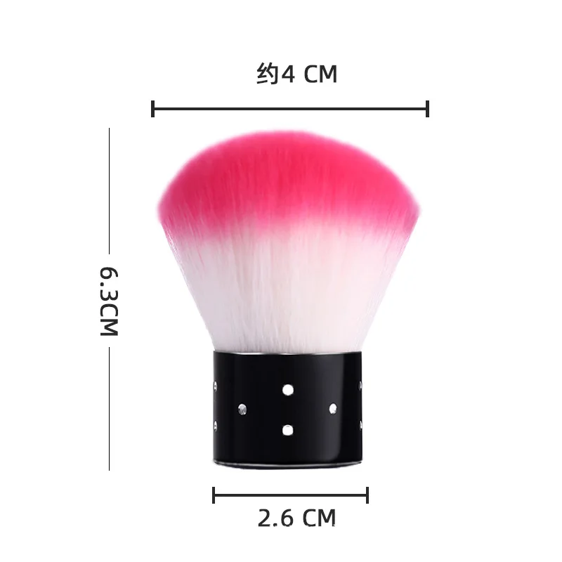 Brocha para polvo de manicura, brocha para polvo, seta, uñas individuales, pincel portátil para uñas, brocha para colorete, brocha de maquillaje