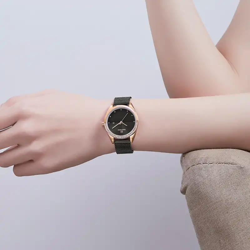 女性腕時計 Naviforce ファッション高級レディースクォーツ腕時計レディースステンレス鋼防水腕時計日付表示 レディース腕時計 Aliexpress