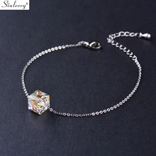 SINLEERY великолепный кубический кристалл браслеты дружбы розовое золото серебро Цвет Chian красивый браслет для женщин ювелирные изделия SL060 SSI