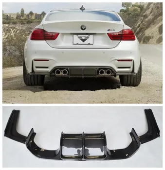 

3pcs/1set Carbon Fiber Car Rear Trunk Lip Bumper Diffuser Protector Fits For BMW F80 M3 F82 M4 2014-2017 Fast (Vorsteiner STYLE)