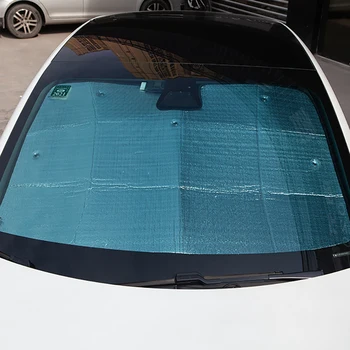 

Windshield Sunshade Front Visor Anti-resistance with Suction Cups Outdoor Repairing Parts for Tesla Model 3 Accessory