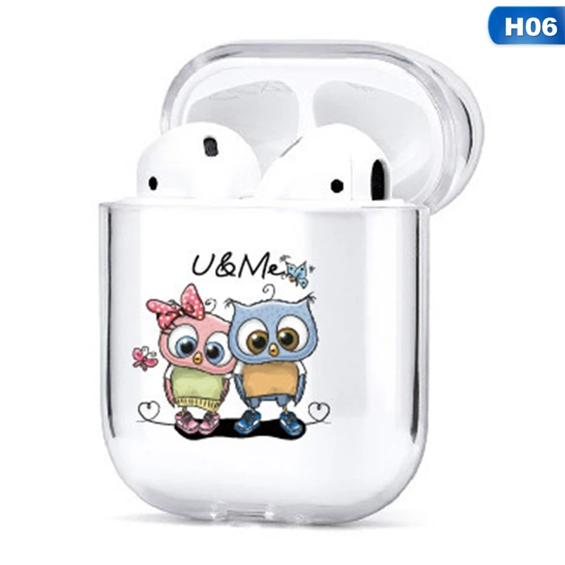 06 Роспись наушники чехол для AirPods чехол Чехол милый рисунок Fundas для Аксессуары для AirPods футболка с забавным мультипликационным принтом «жесткий чехол из поликарбоната - Цвет: 06