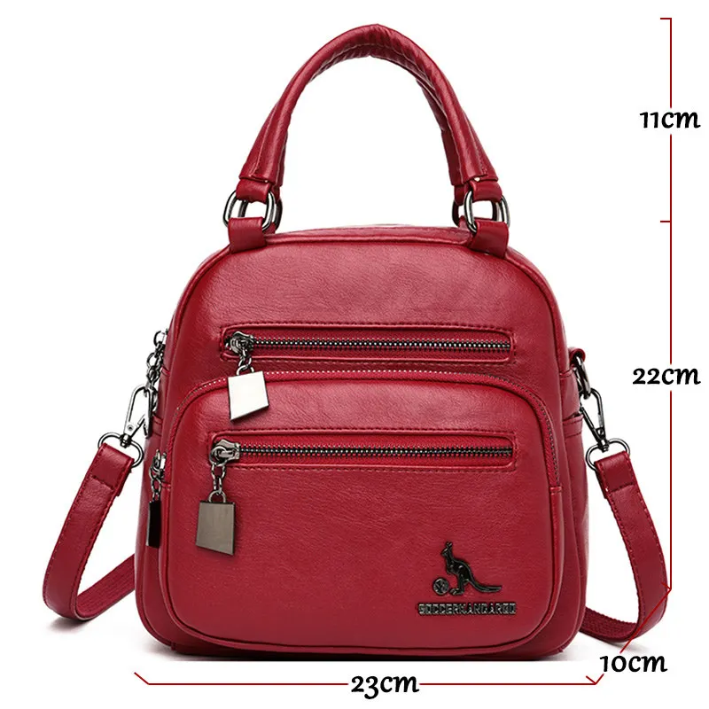 Маленький Многофункциональный женский кожаный рюкзак mochila feminina, школьная сумка для девочек, рюкзак для путешествий, женские рюкзаки, сумки на плечо