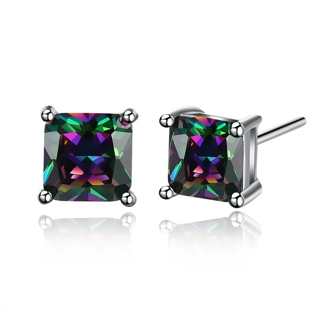

LEKANI Shinning Zircon Stud Earrings for Women Wedding Party Studs Fashion Jewelry Drop Shipping Wholesale