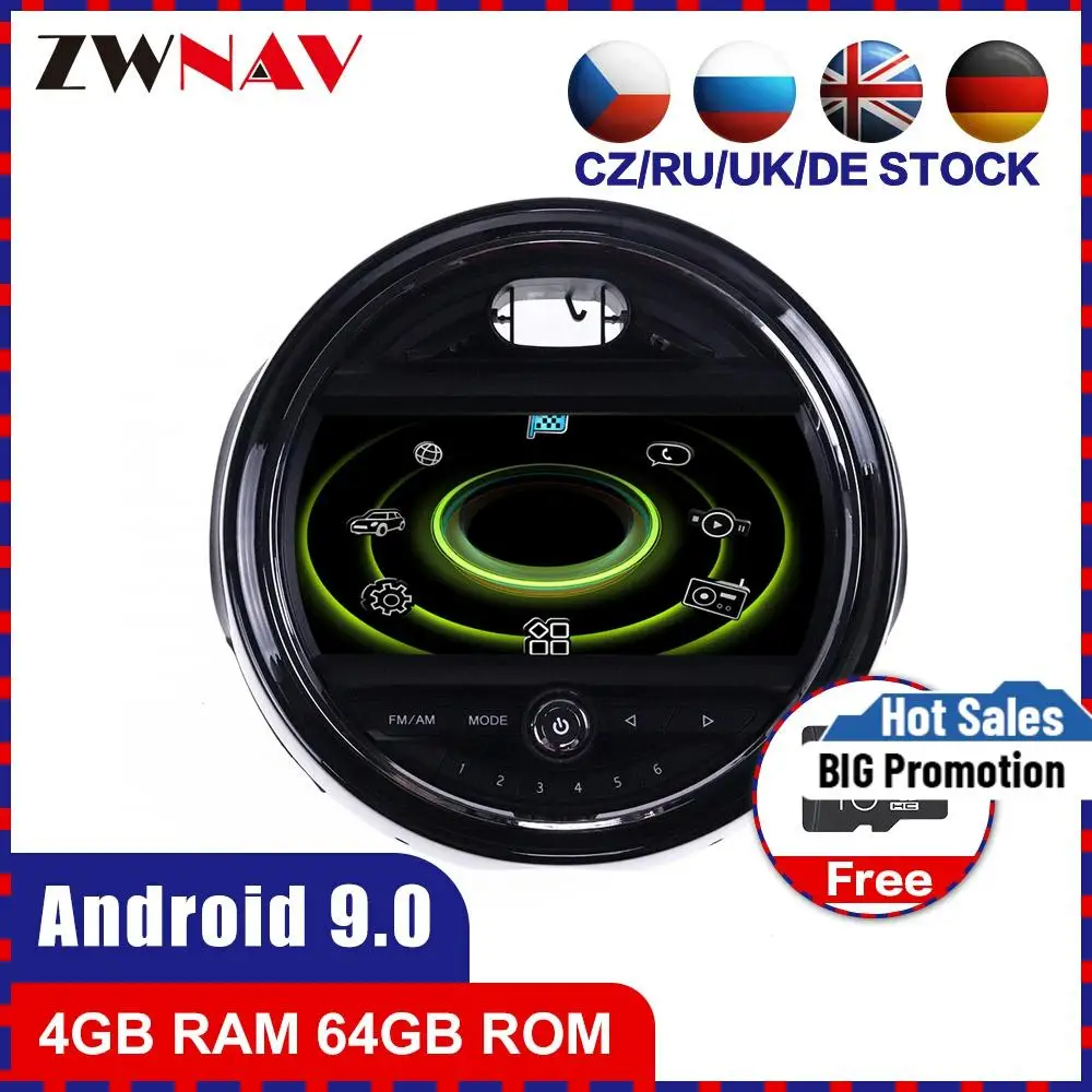 4 + 64 сенсорный экран Android 10 0 Автомобильный мультимедийный плеер для Mini one F55 F56 Cooper