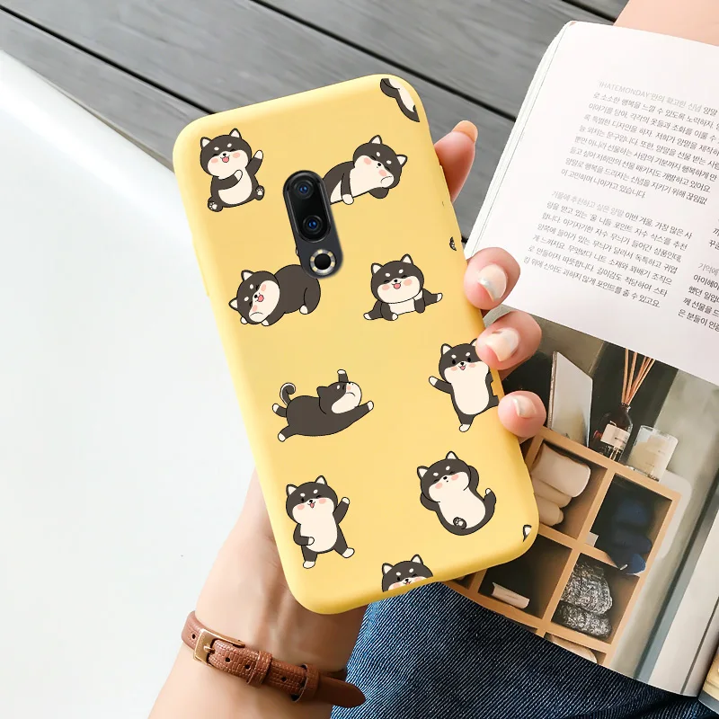 cases for meizu belt TPU Shell Black Soft For Meizu 16 Case Personality Tide Shell For Meizu 16 Plus Case Cartoon Cute Trend Shell For Meizu 16 Case meizu phone case with stones craft Cases For Meizu