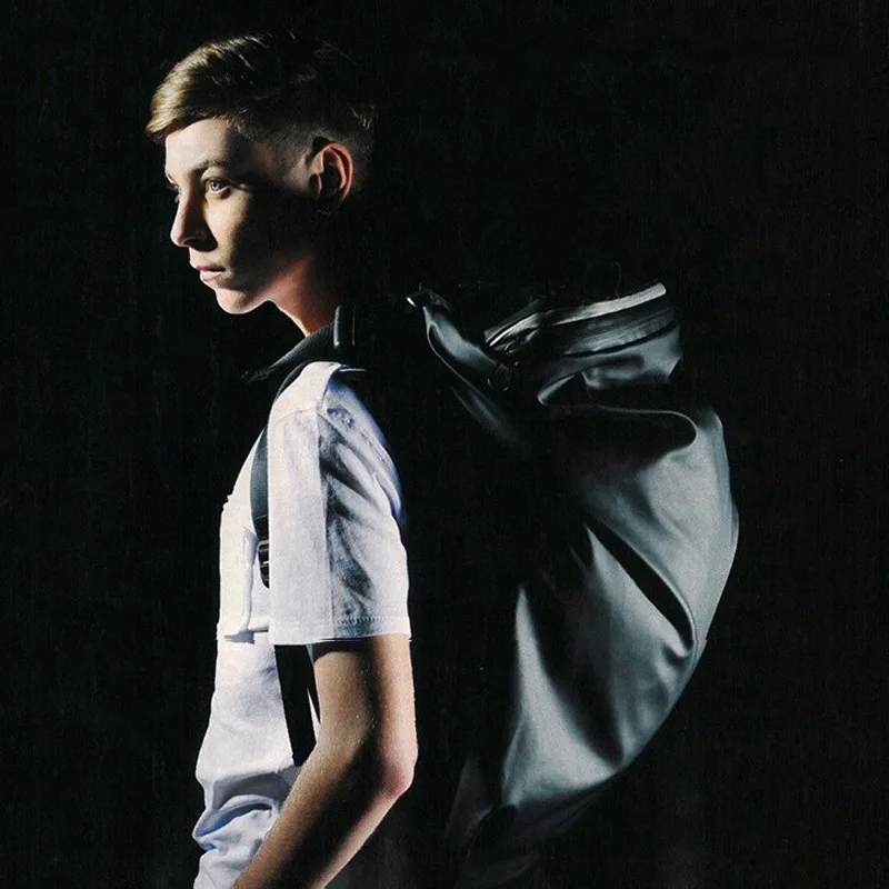 

2019 New Large Capacity European and American Style Leather Backpack Leisure Men's Backpack Travel Bag