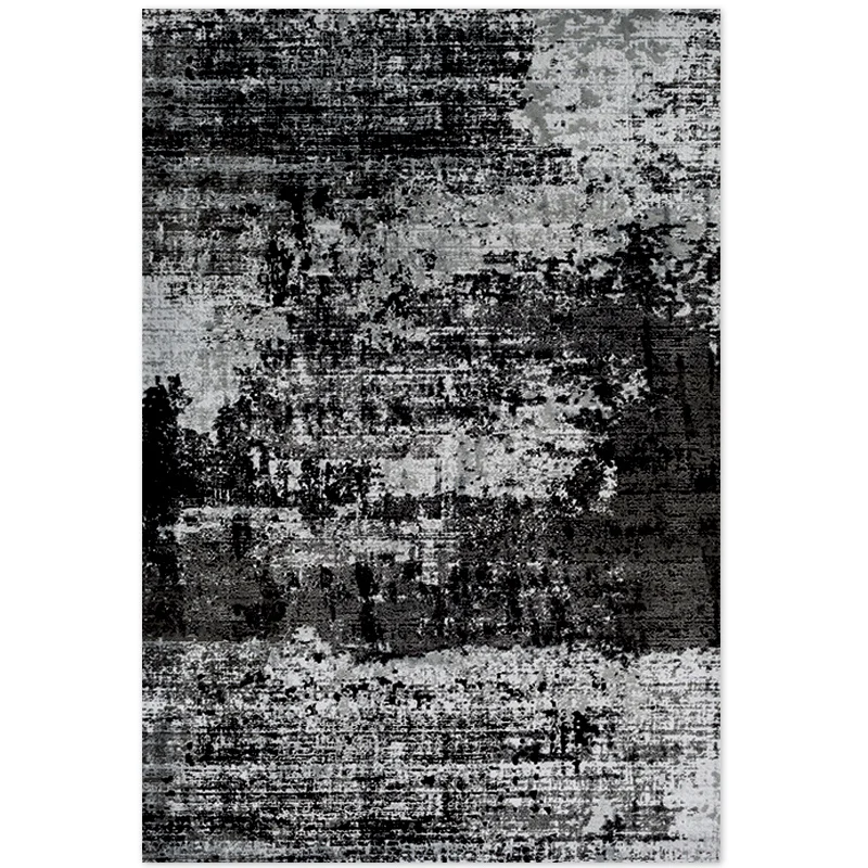 Скандинавский ковер журнальный столик для гостиной ковер простой современный ковер для гостиной абстрактный Черный Серый Ковер