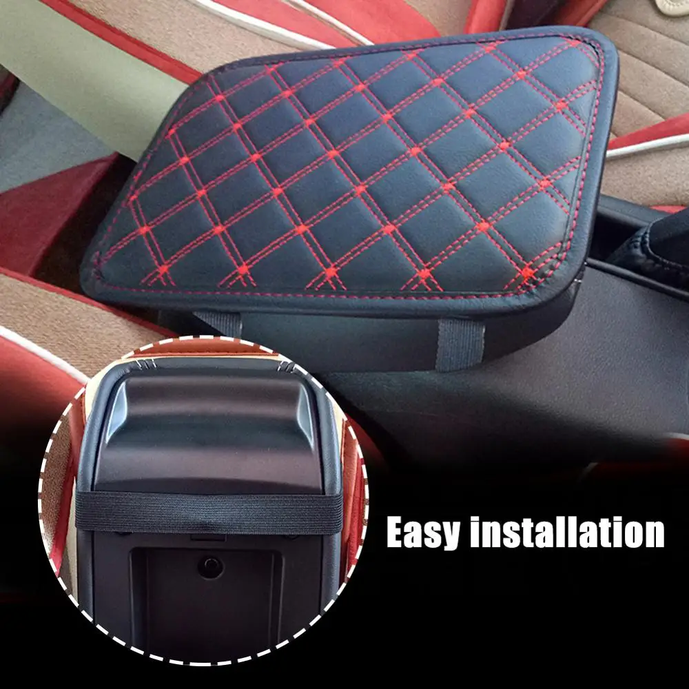 

Universal Leather Car Armrest Box Central Armrest Pad Car Styling Decoration Universal Protective Armrest Box Pad Center Console