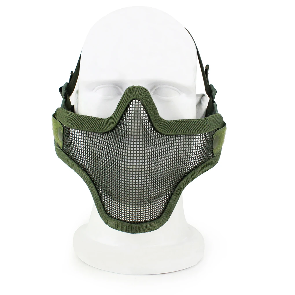 Low Carbon Steel Wire Warrior Outdoor Field Mask CS Game Cosplay Halloween Protect Solid Mask