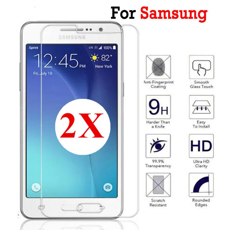 

2PCS J7 sklo Cover glass Tempered Glass For Samsung Galaxy J7 2015 j700 J7 Neo J7 Core metal j701 j7 2016 j710 Screen Protector