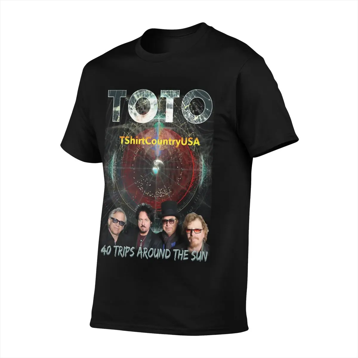 Футболка Toto Band 2021 мужская с принтом аниме вокруг Солнца | Мужская одежда