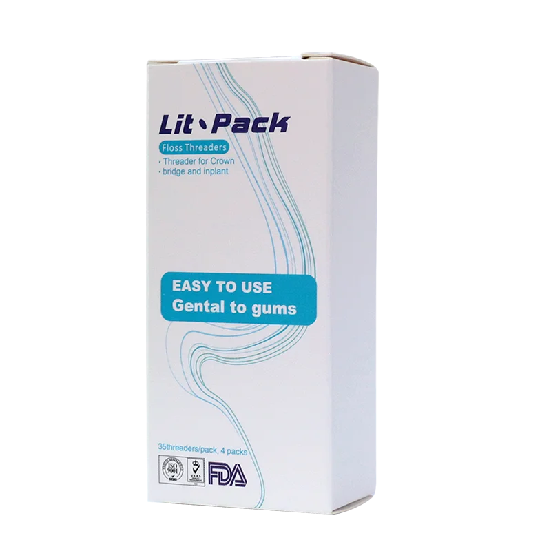 Floss Threaders 400 Count With Mint Dental Floss - For Braces, Bridges, Implants & Permanent Retainers