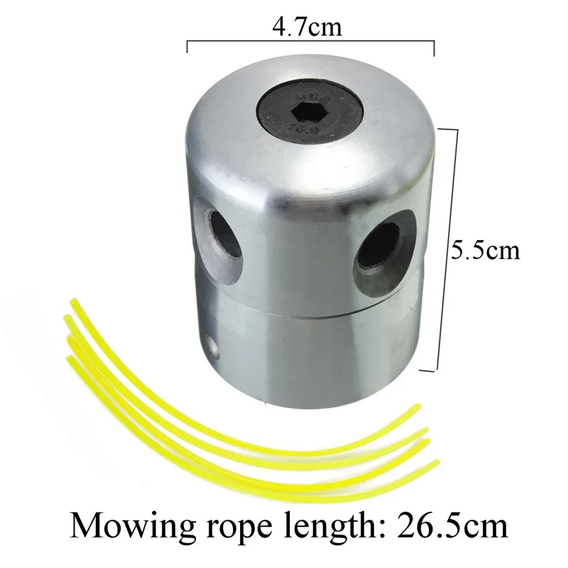Садовая триммерная головка, Универсальный алюминиевый сплав, триммерная головка, набор струн для бензиновой травы, кусторез