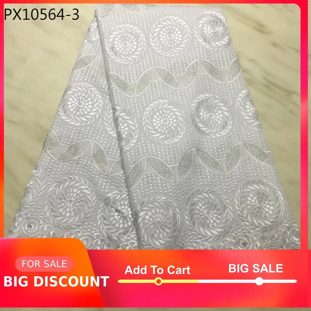 Хорошая цена Нигерия модный стиль белый цвет женские сухие хлопковые кружева 5