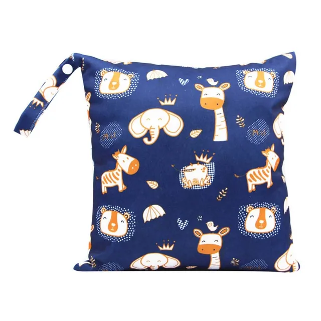 Deer Bear Print Waterproof Reusable Wet Bag, Wet Dry Bag For Baby Cloth  Diapers&breast Pump Parts, With One Zippered Pocket & Handle, Diaper Bag -  Temu