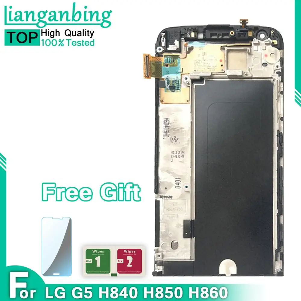 100% рабочий OLED ЖК-дисплей для LG G5 H840 H850 сенсорный экран + рамка дигитайзер сборка