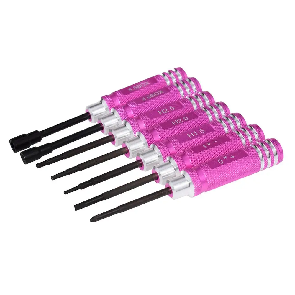 

SOJERC 7 Piece Screwdriver for RC Model car 1.5/2.0/2.5 Hexagon Cross Tool Set Sleeve Repair Tools 94111 94123 dedicated