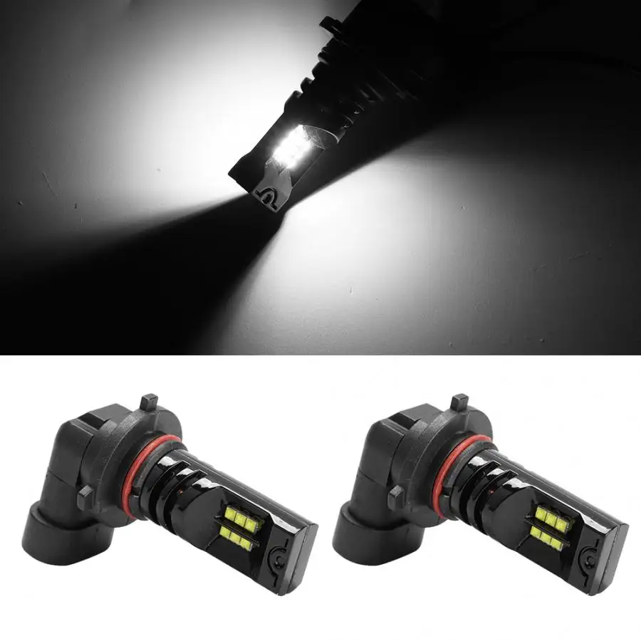2 шт DC12V-24V 9005 Автомобильная фара для мотоцикла 2525 Ламповые бусины 12LED передняя фара 6500 k-7500 k
